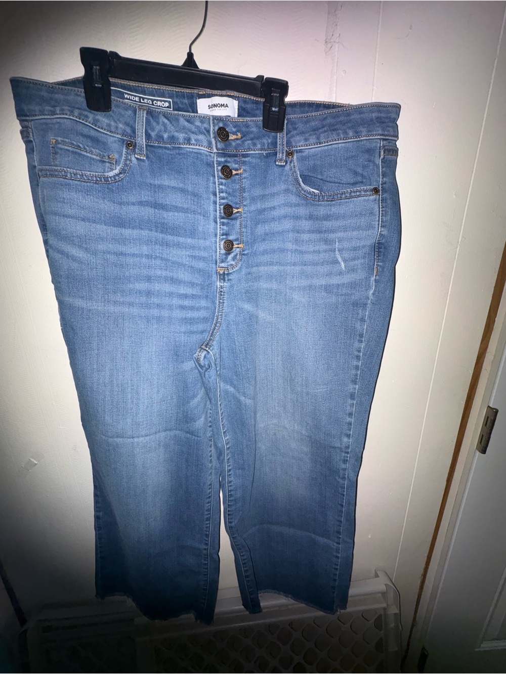 Sonoma Light Blue Wide Leg Crop Jeans